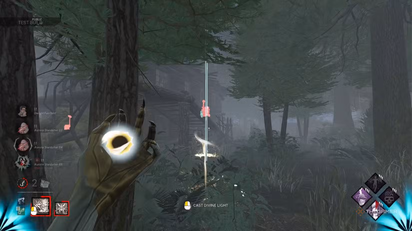 The Judgement utilizza il potere Divine Pillar in Dead by Daylight