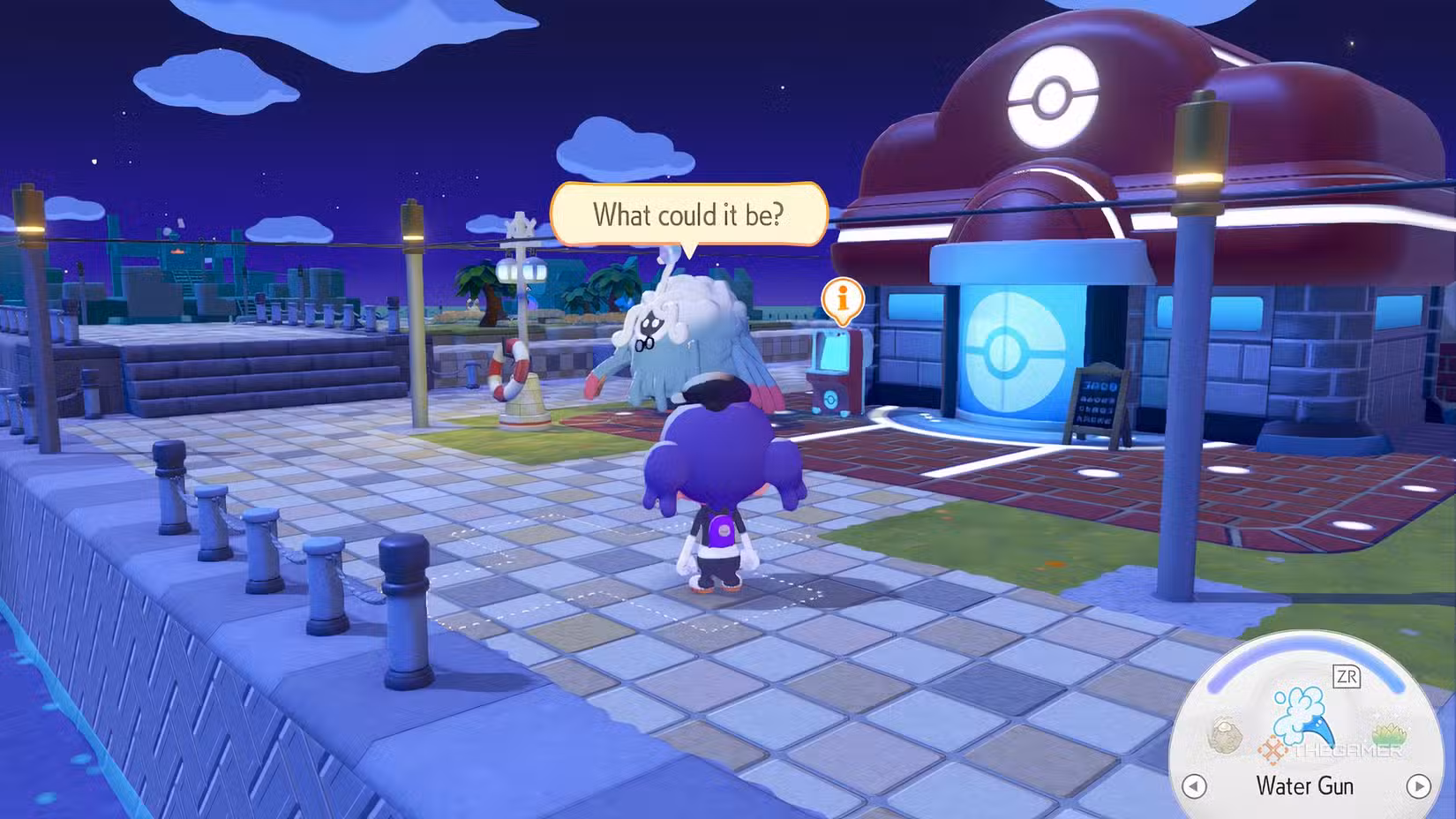 Panorama di Bleak Beach in Pokemon Pokopia