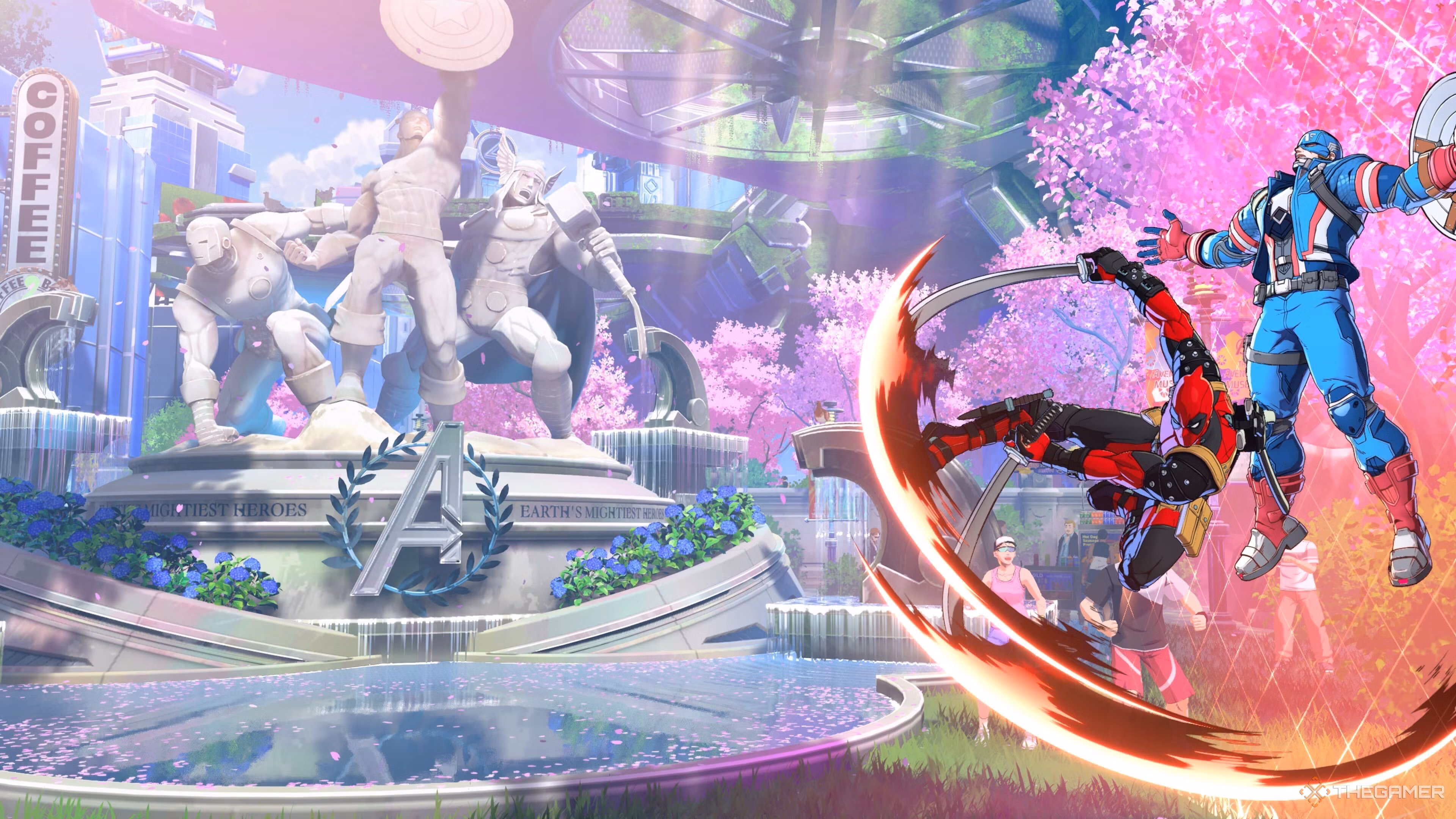 Deadpool provoca un Wall Bounce in Marvel Tokon: Fighting Souls