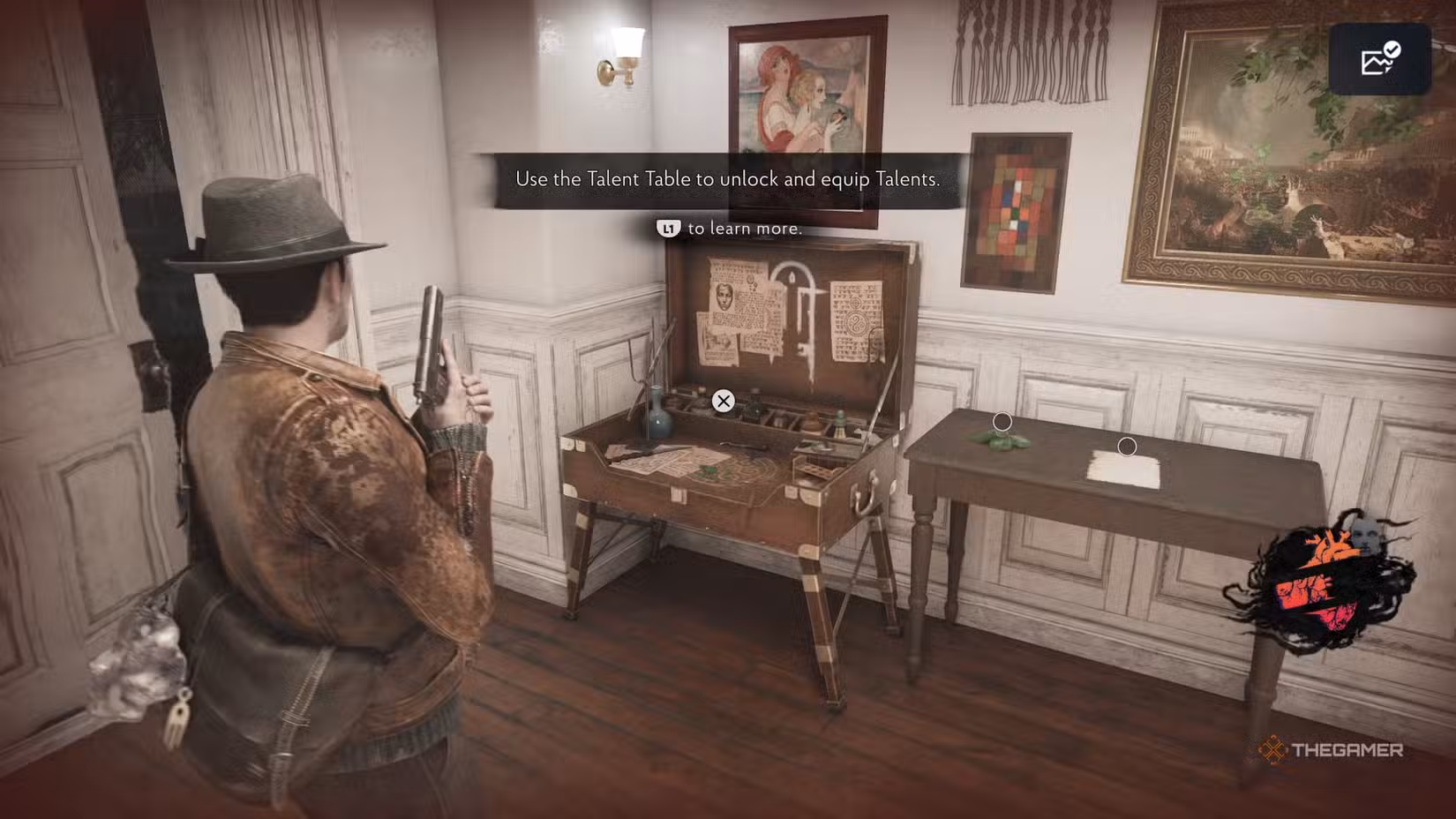 Calvin scopre la prima Talent Table in The Sinking City 2