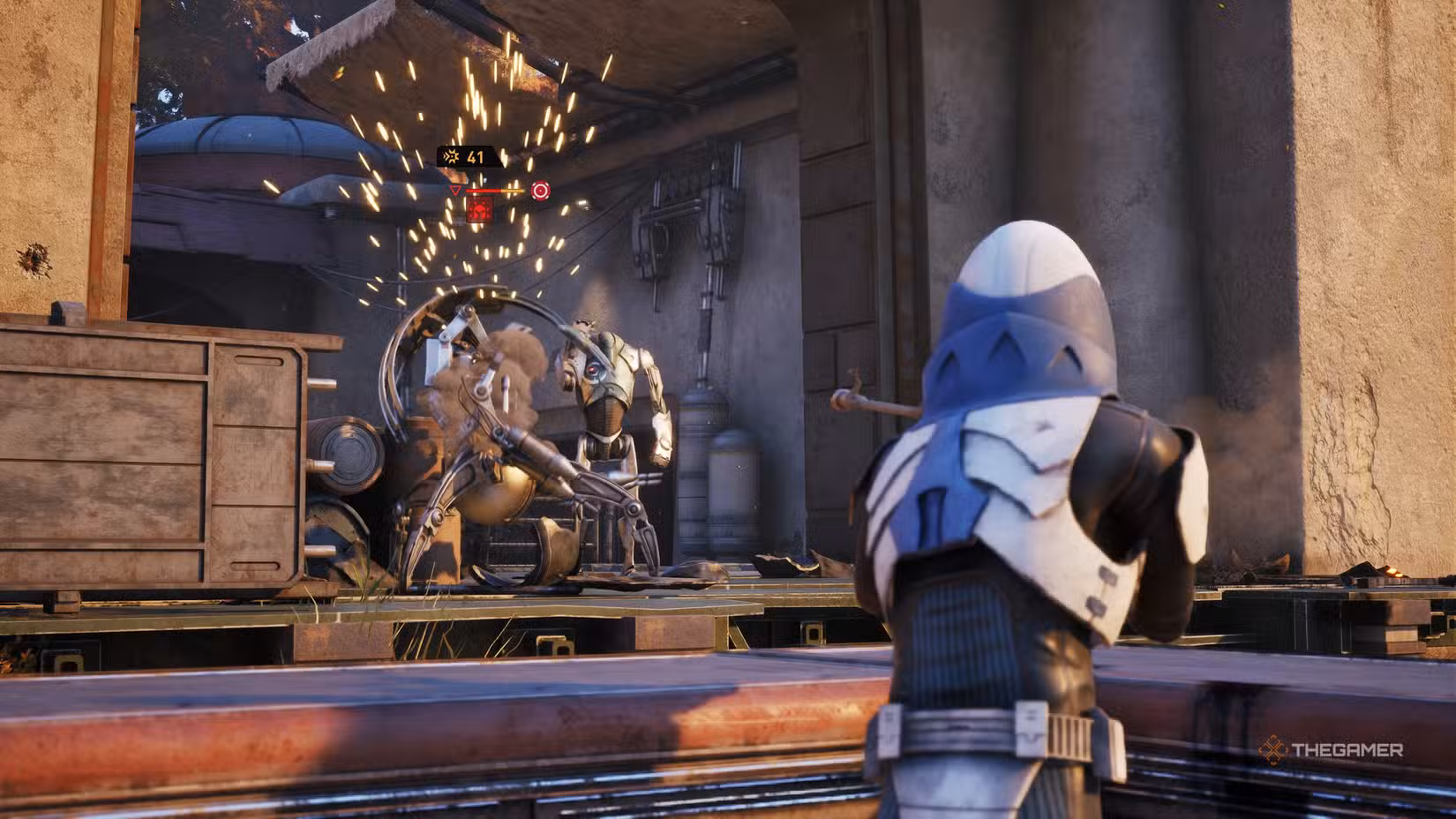 Luco utilizza la sua build Scoundrel per colpire i nemici in Star Wars Zero Company