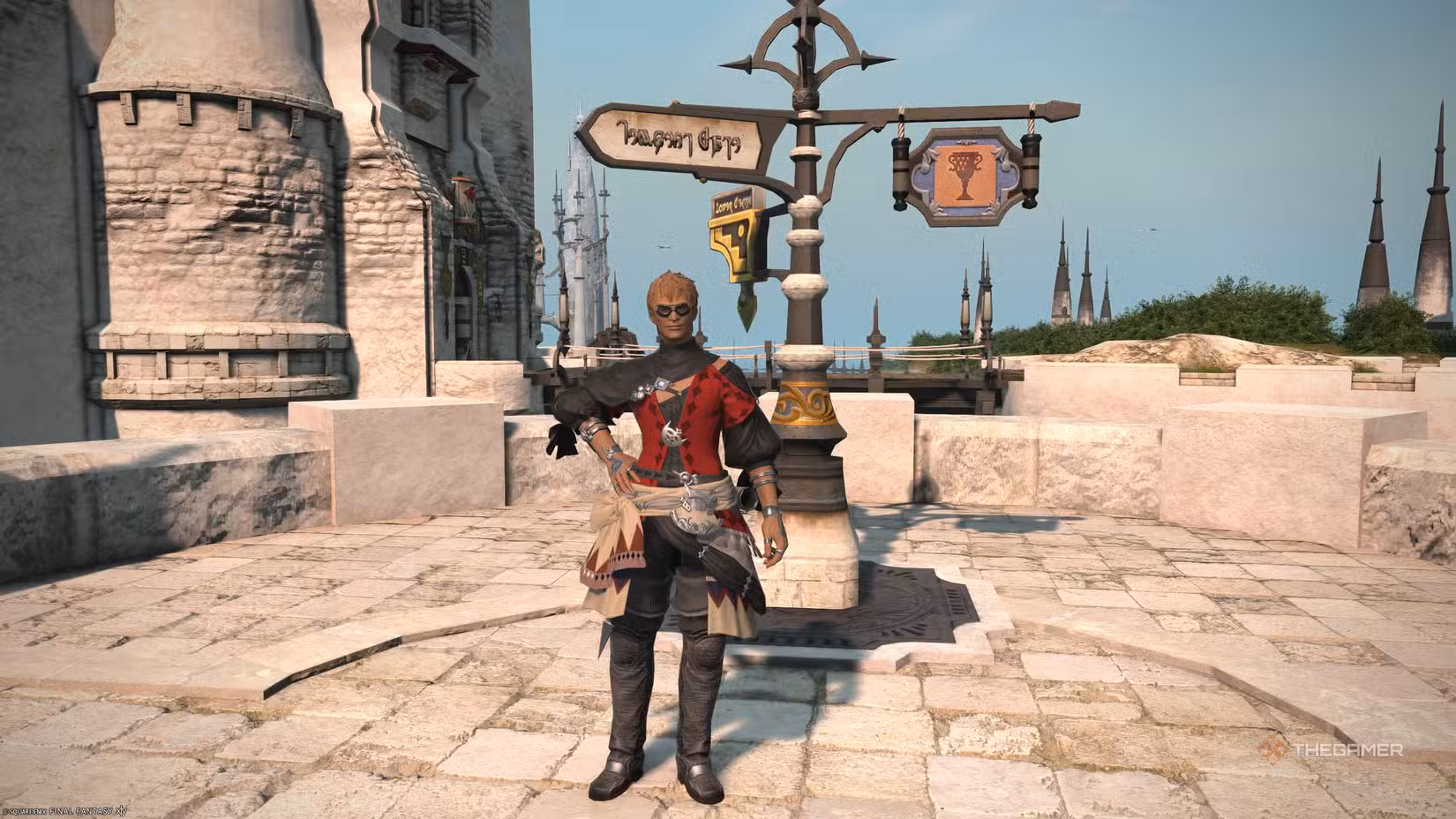 Il Wandering Minstrel che avvia la quest The Symphony of Life in Final Fantasy XIV