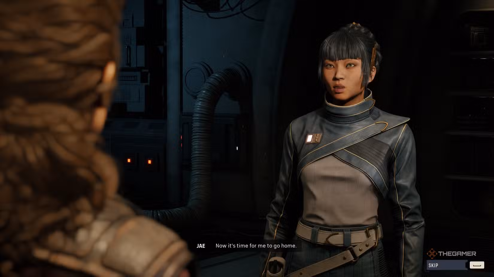 Jae in Star Wars Zero Company informa il giocatore che deve tornare a casa