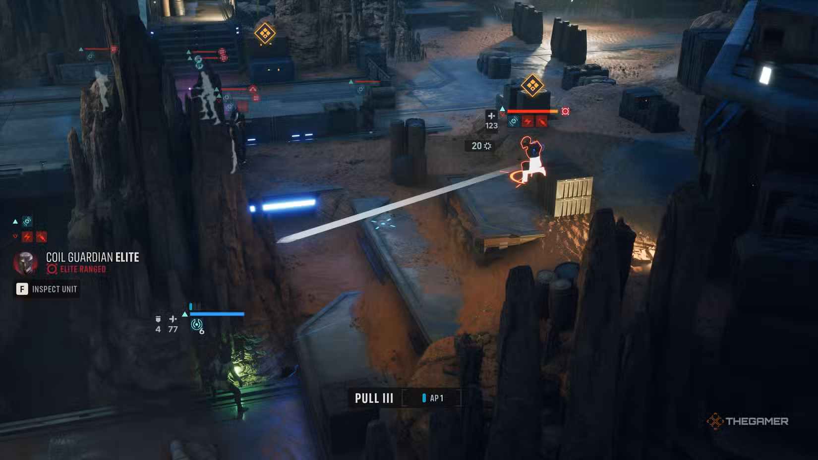 Tel‑Rea in azione con la build iniziale in Star Wars Zero Company